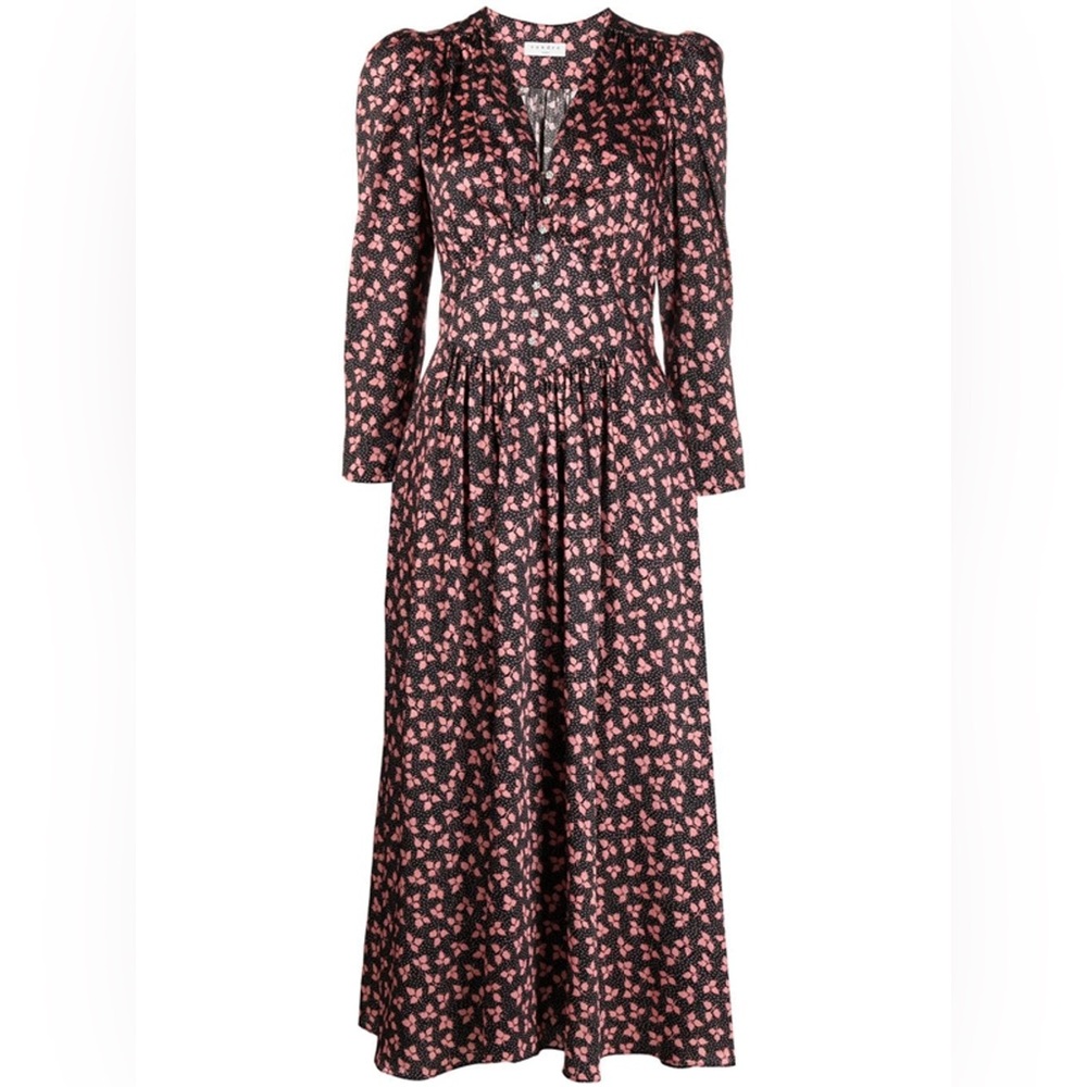 Sandro floral print midi Dress